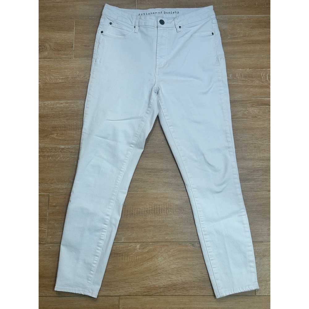 Articles of Society Womens‎ Jeans Size 29 White Denim High Rise Ankle